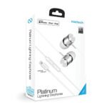 Naztech Platinum MFi Lightning Earphones - White - OPEN BOX - Image 2