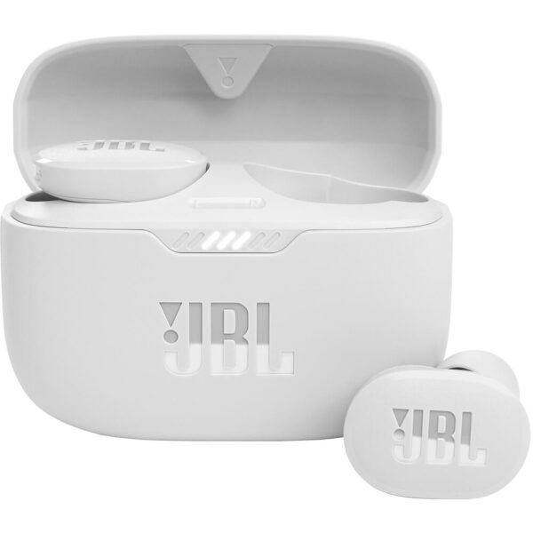 JBL Tune 130NC True Wireless Noise Cancelling In-Ear Earbuds - White - OPEN BOX