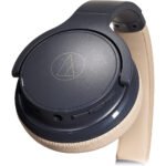 Audio Technica Wireless On-Ear Headphones - Navy/Beige - Image 4