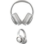 Cleer Enduro Noise Cancelling On-Ear Headphones - Light Grey - Image 2