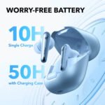Soundcore by Anker Liberty 4 True Wireless Noise Canceling 98.5% Earbuds - Light Blue - Image 4