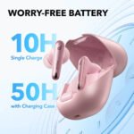 Soundcore by Anker Liberty 4 True Wireless Noise Canceling 98.5% Earbuds - Pastel Pink - Image 2