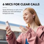 Soundcore by Anker Liberty 4 True Wireless Noise Canceling 98.5% Earbuds - Pastel Pink - Image 3