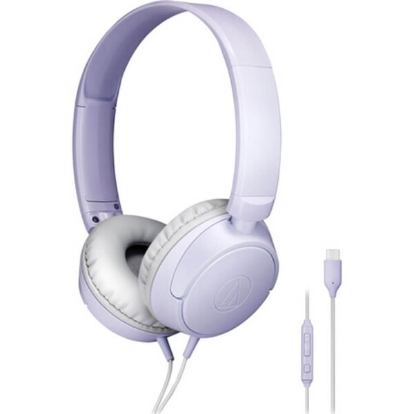Audio Technica On-Ear USB-C Headphones - Light Violet