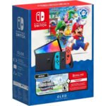 Nintendo Switch OLED Console and Super Mario Bros Wonder Bundle with Online