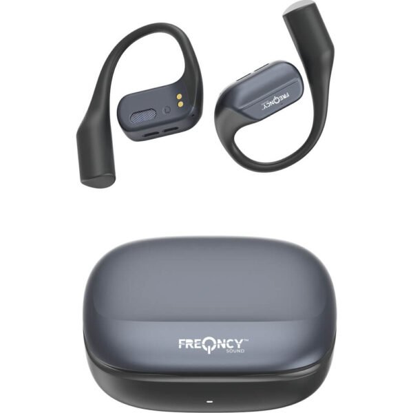 Freqncy Sound Open-Ear True Wireless Bluetooth Stereo Earbuds - Black