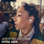 JBL Tune Buds 2 True Wireless Earbuds with Adaptive Noise Cancelling - White - Image 3
