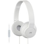 JVC Lightweight Foldable Headphones with Remote (White)