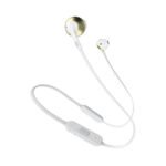 JBL Tune 205BT Bluetooth Ear-Buds with Three Button Remote and Mic - Champagne Gold - OPEN BOX