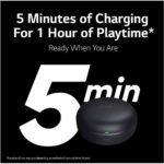 LG Tone Free FP5 - Enhanced Active Noise Cancelling Bluetooth Earbuds - Black - OPEN BOX - Image 12