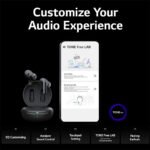 LG Tone Free FP5 - Enhanced Active Noise Cancelling Bluetooth Earbuds - Black - OPEN BOX - Image 6