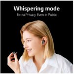 LG Tone Free FP5 - Enhanced Active Noise Cancelling Bluetooth Earbuds - Black - OPEN BOX - Image 13