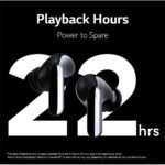 LG Tone Free FP5 - Enhanced Active Noise Cancelling Bluetooth Earbuds - Black - OPEN BOX - Image 18