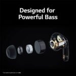 LG Tone Free FP5 - Enhanced Active Noise Cancelling Bluetooth Earbuds - Black - OPEN BOX - Image 2