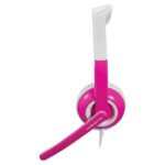 Volkano Kids Headphone with Boom Mic and Cable Protector - Pink - OPEN BOX - Image 2